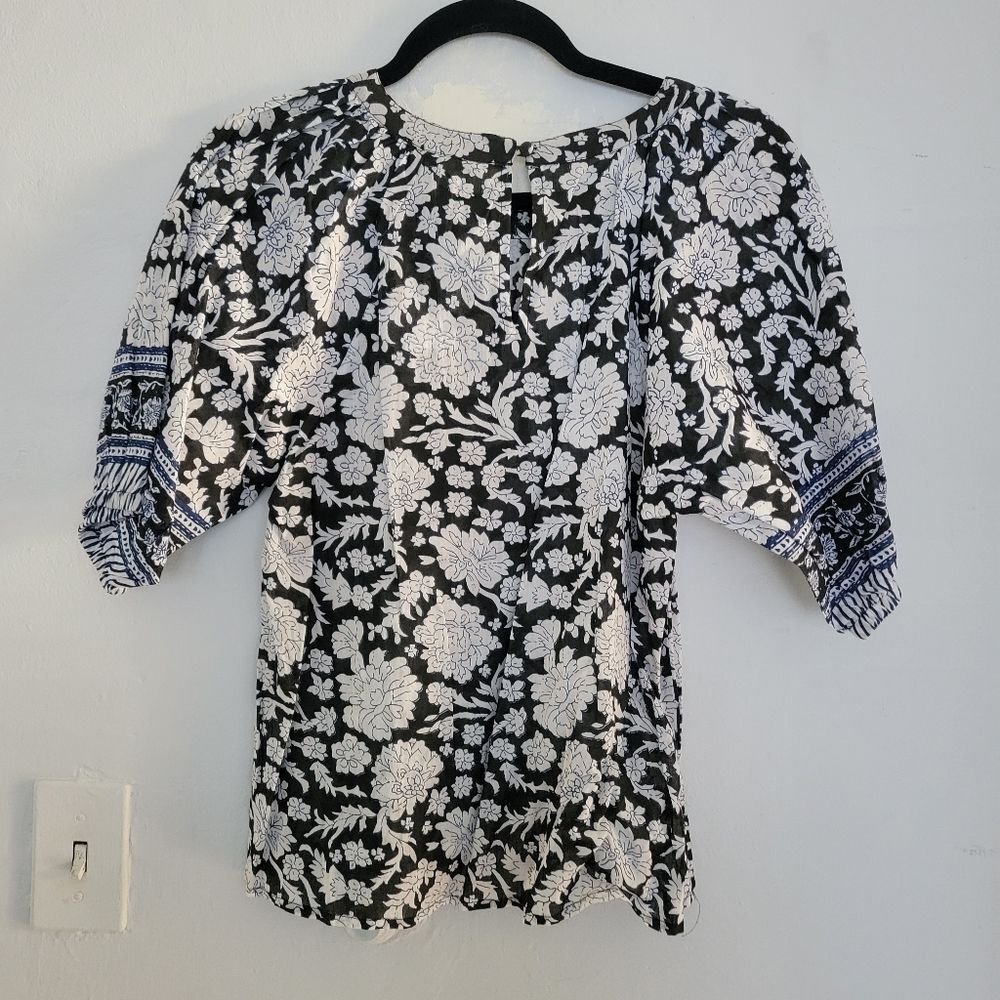 NWT Anthropologie Becca Puff-Sleeved Blouse | XS - Picture 6 of 7
